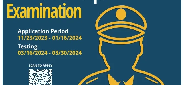 2024 Municipal Police Officer, MBTA Transit Police Officer and State Trooper Exam Announced!